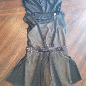 Black and Cream Dance Recital Competition Costume Revolution Dancewear Size MC